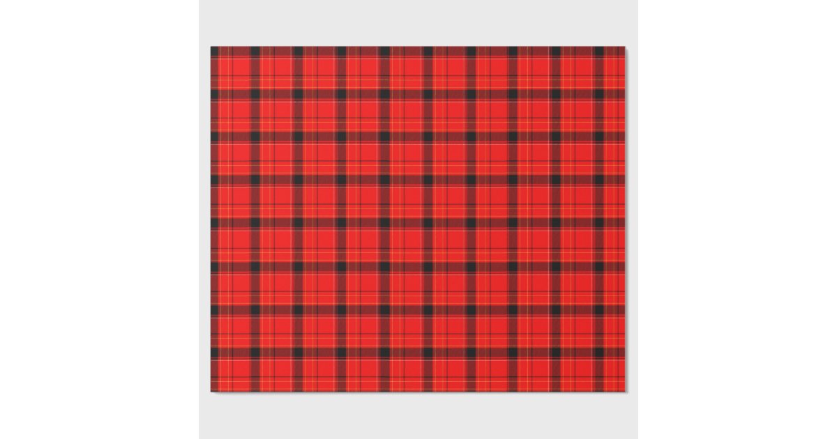 Tartan Red Plaid Christmas Background Wrapping Paper Zazzle