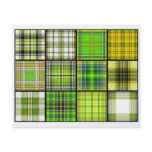 Tartan Tea Bag Tiles - Origami Folding flyers