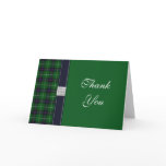 Tartan Wedding Thank You Card