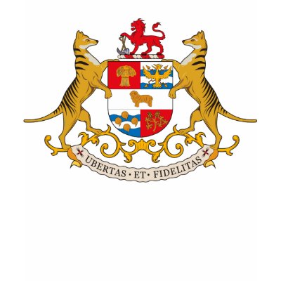 Tasmania Coat of Arms T-shirt by FlagTshirts