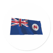 Tasmania Waving Flag stickers