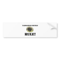 TASMANIAN DEVILS Rule! bumper stickers