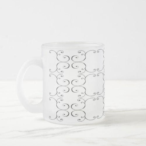 Tasse de verre glacée baroque mug