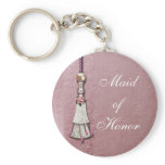 Tasseled Rose Dreams Key Chain