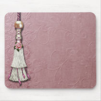 Tasseled Rose Dreams Mouse Mat