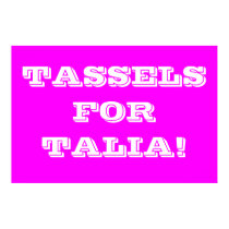 Tassels for Talia... Race for the Cure Team posters