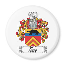Tasso Family Crest magnets by coatsofarms Tasso Family Crest magnets