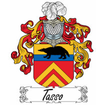 Tasso Family Crest t-shirts by coatsofarms Tasso Family Crest t-shirts