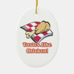 tastes like chicken ornaments
