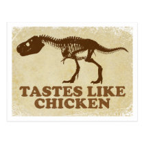 Tastes Like Chicken Postcard postcards