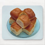 Tasty Bread Rolls for food lovers Mouse Pad