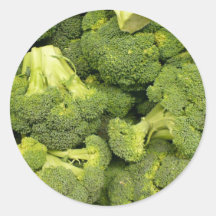 Tasty Brocoli Round Stickers