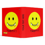 'tasty ' SMILEY FACE BINDER