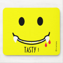 'tasty ' SMILEY FACE MOUSEPAD by just_saying 'tasty ' SMILEY FACE MOUSEPAD