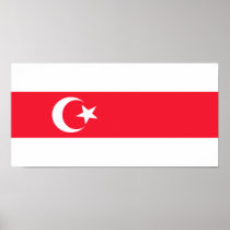 Tatars Of Belarus, ethnic flag Print