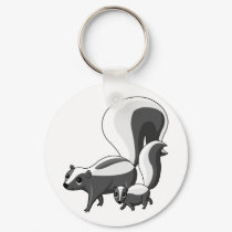 Tater and Tot the Skunks keychains