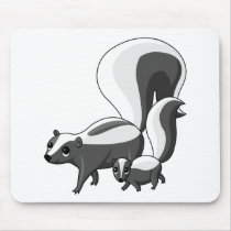 Tater and Tot the Skunks mousepads