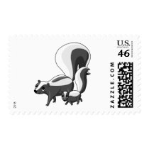 Tater and Tot the Skunks postage