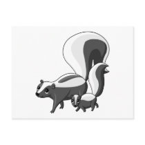 Tater and Tot the Skunks postcards
