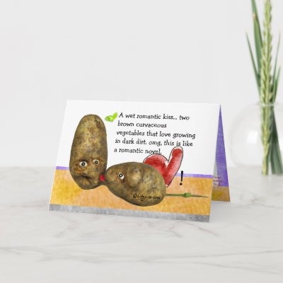 Tater Thoughts Valentines Day Card - Customized by zooogle