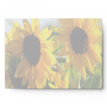 Tattered Autumn Sunflowers Graphic Envelope