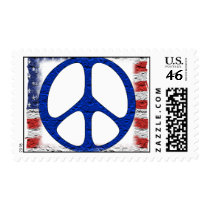 Tattered Peace Flag Postage Stamps