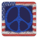 Tattered Peace Flag stickers