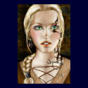 Tattoed Girl Mini Poster posters