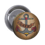 Tattoo Anchor Pinback Button