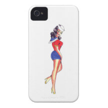 Tattoo Art Sailor Girl iPhone 4 Case-Mate Case