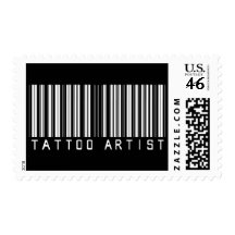 Tattoo Artist Bar Code Postage