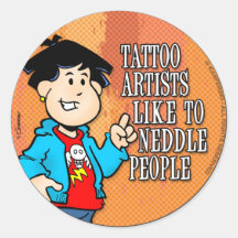 Tattoo Artist Round Sticker