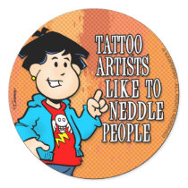 Tattoo Artist Round Sticker