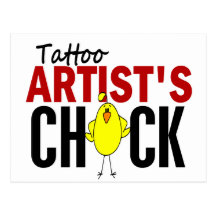 Tattoo Artist's Chick Post Card