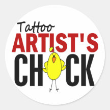 Tattoo Artist's Chick Stickers