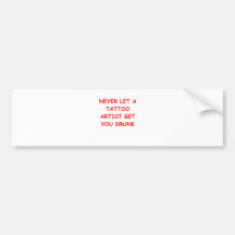 TATTOO BUMPER STICKER
