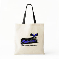 Tattoo Butterfly Anal Cancer Survivor Tote Bags