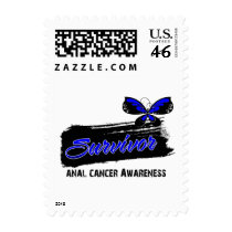 Tattoo Butterfly Anal Cancer Survivor Postage Stamps