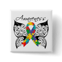 Tattoo Butterfly Awareness - Autism Pin