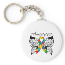 Tattoo Butterfly Awareness - Autism Keychains