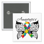 Tattoo Butterfly Awareness - Autism buttons