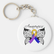 Tattoo Butterfly Awareness - Bladder Cancer Keychains