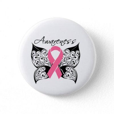 Tattoo Butterfly Awareness Breast Cancer Pin by cancerapparel