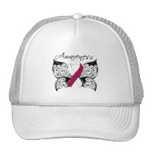 Tattoo Butterfly Awareness - Head Neck Cancer Trucker Hat