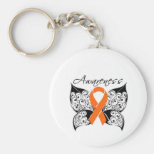 Tattoo Butterfly Awareness - Leukemia Keychains