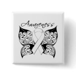 Tattoo Butterfly Awareness - Lung Cancer Pins