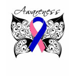 Tattoo Butterfly Awareness - Male Breast Cancer t-shirts