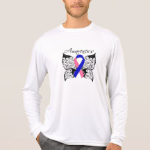 Tattoo Butterfly Awareness - Male Breast Cancer T Shirt