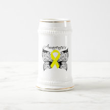 Tattoo Butterfly Awareness - Testicular Cancer Mug