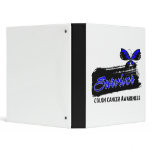 Tattoo Butterfly Colon Cancer Survivor binders